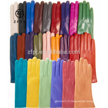 ZF5355 femmes personnalisées en hiver tops fabricants de gants en cuir en Chine